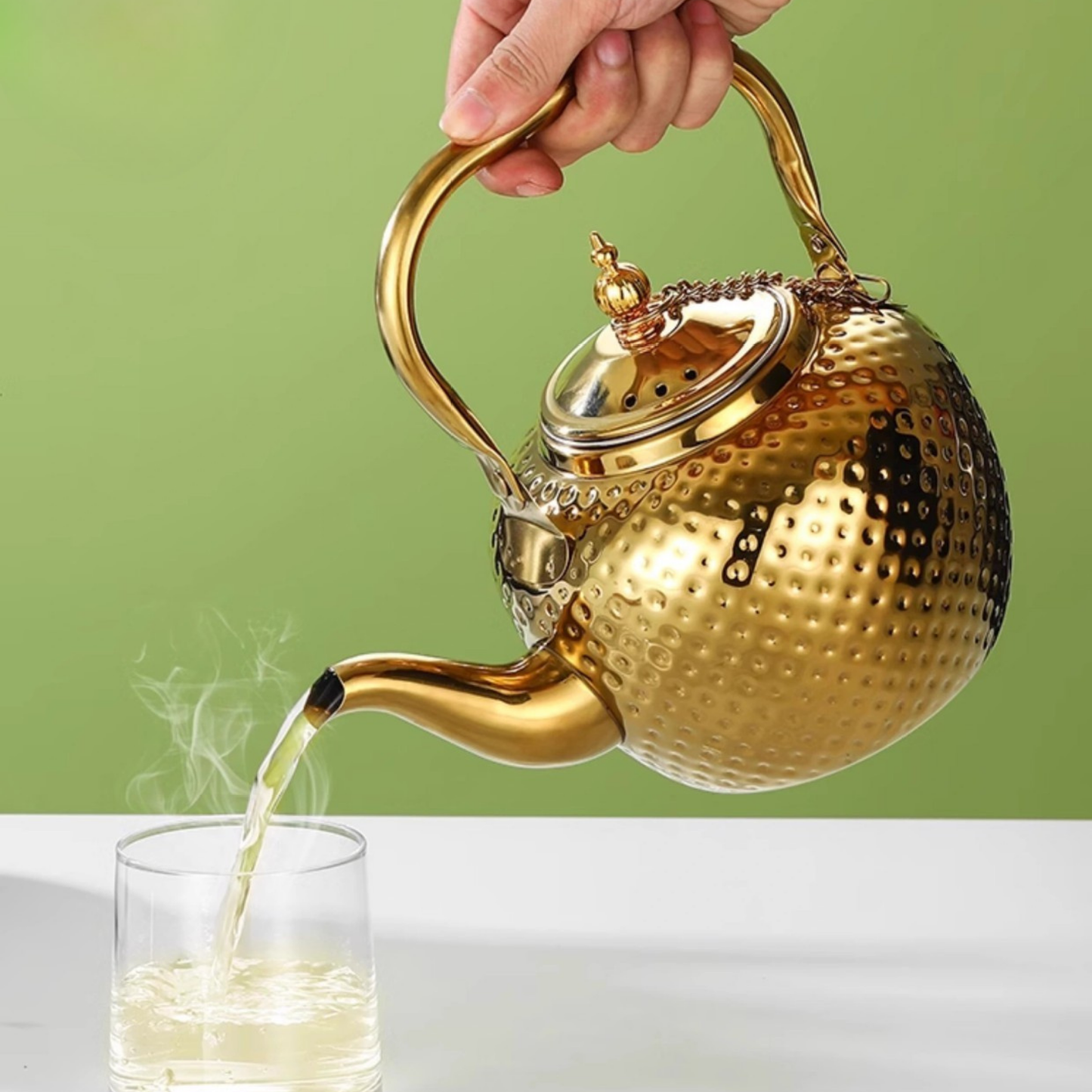 Théière en Inox Marocaine - Marrakchia