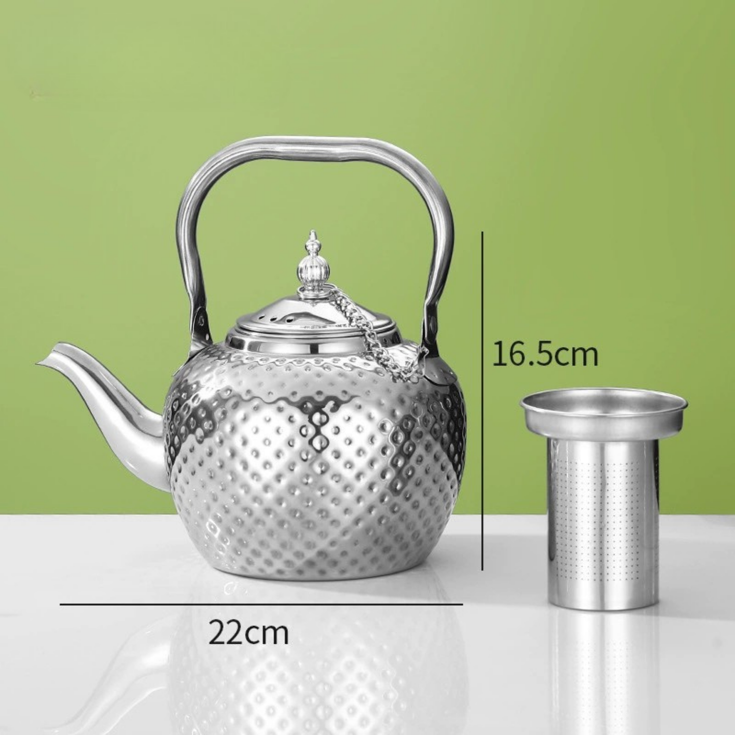 Théière en Inox Marocaine - Marrakchia