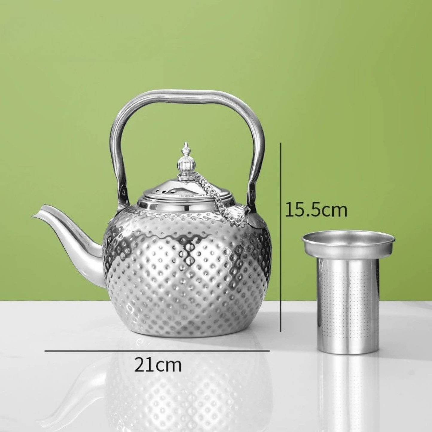 Théière en Inox Marocaine - Marrakchia