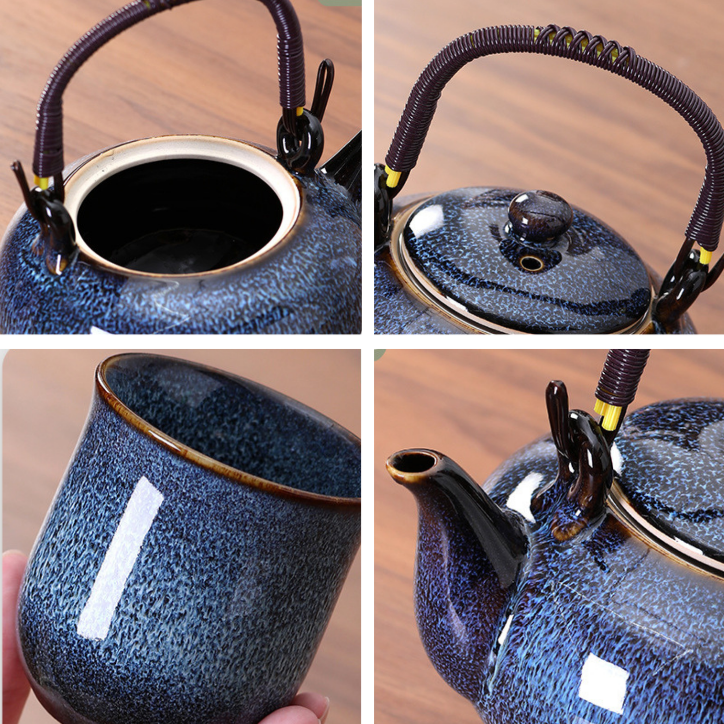 Théière en Céramique - Hekai - Coffret 6 Tasses