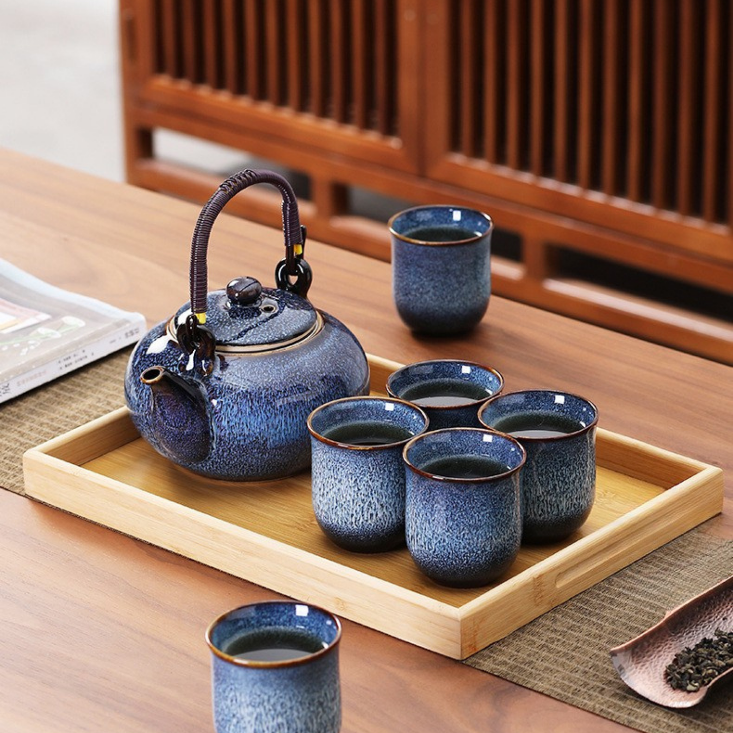 Théière en Céramique - Hekai - Coffret 6 Tasses