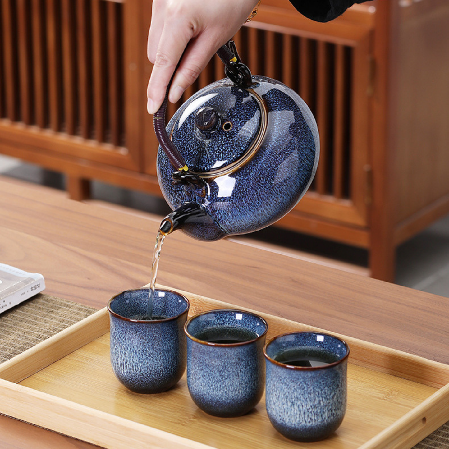 Théière en Céramique - Hekai - Coffret 6 Tasses