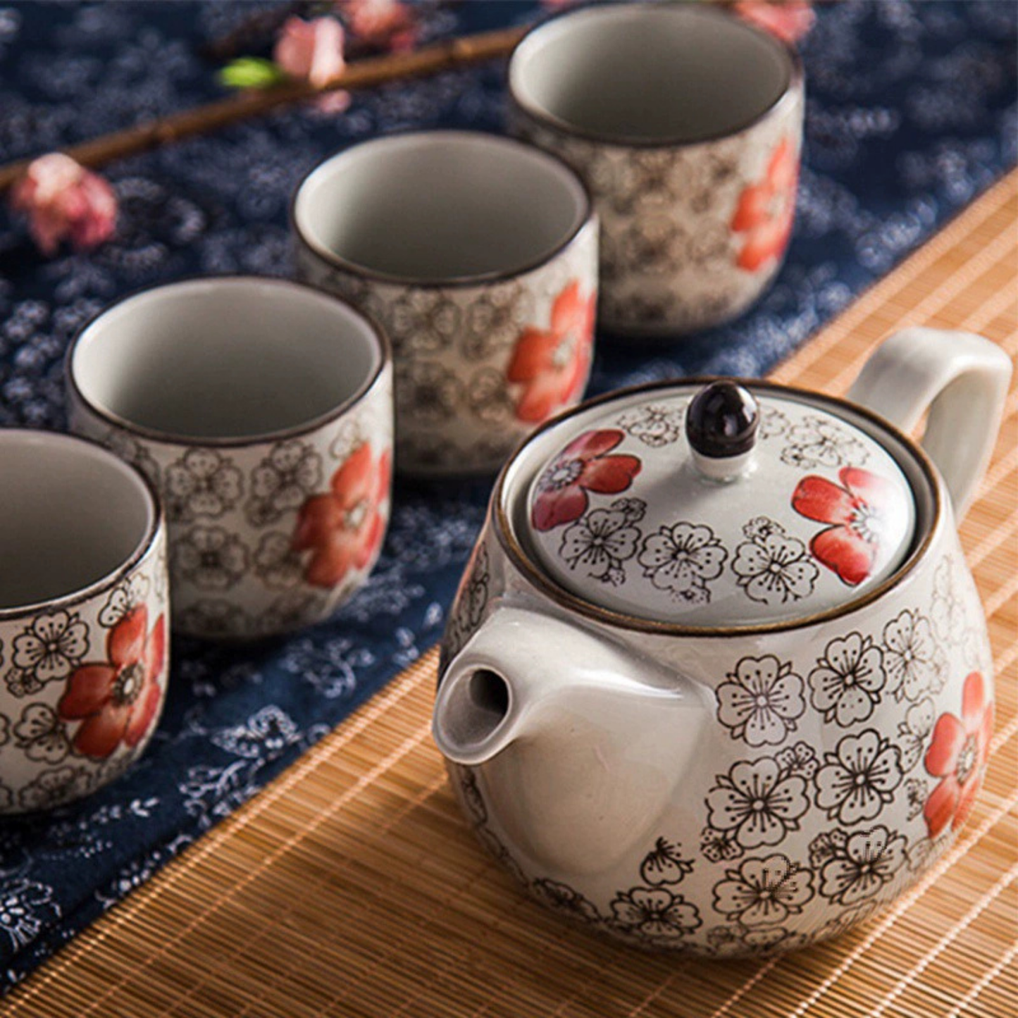 Service à thé Japonais - Set complet - Sakura