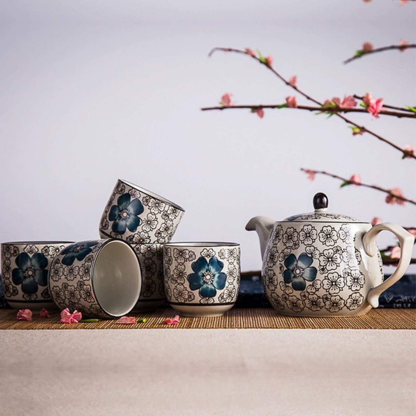 Service à thé Japonais - Set complet - Sakura