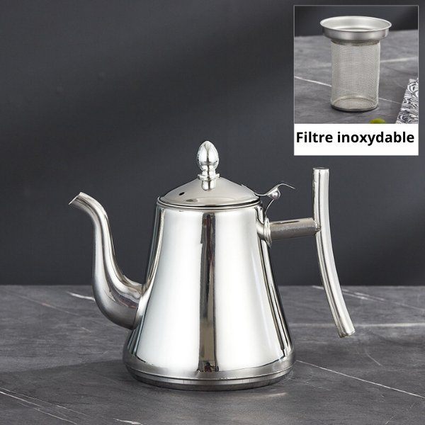 Théière en Inox Marocaine "Nira"