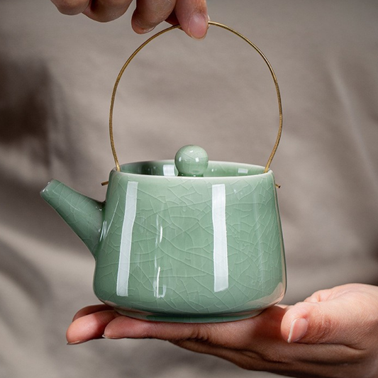Coffret Théière en Céramique - Hanazumi - 2 verres inclus