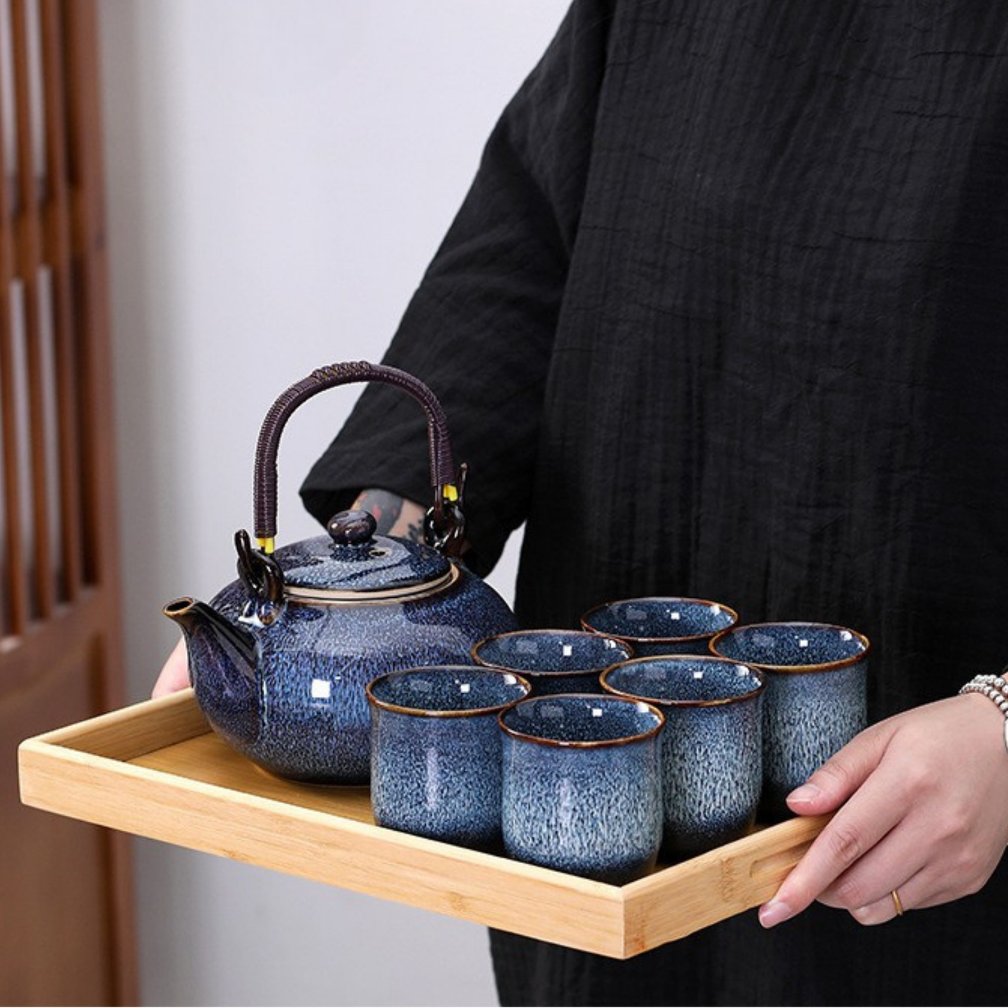 Théière en Céramique - Hekai - Coffret 6 Tasses