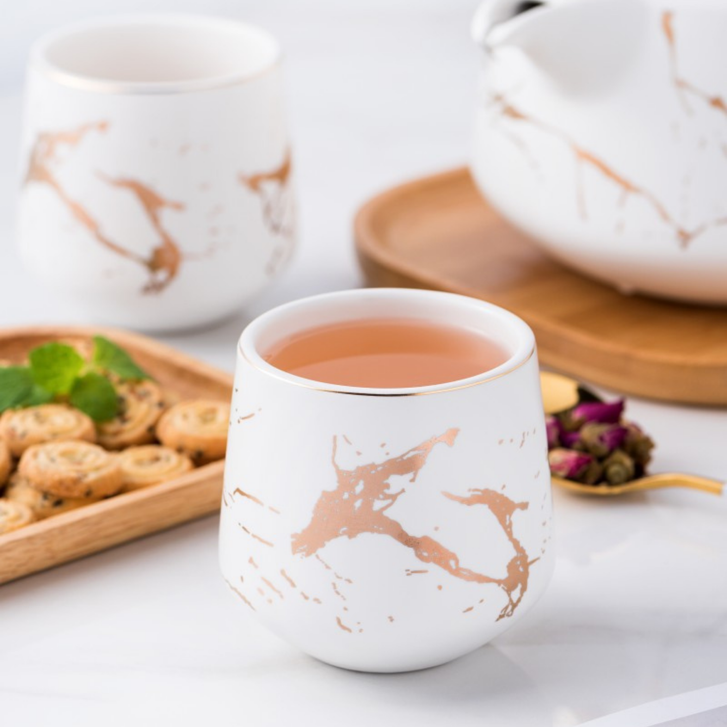 Service à thé en Porcelaine - Set complet - Skadi