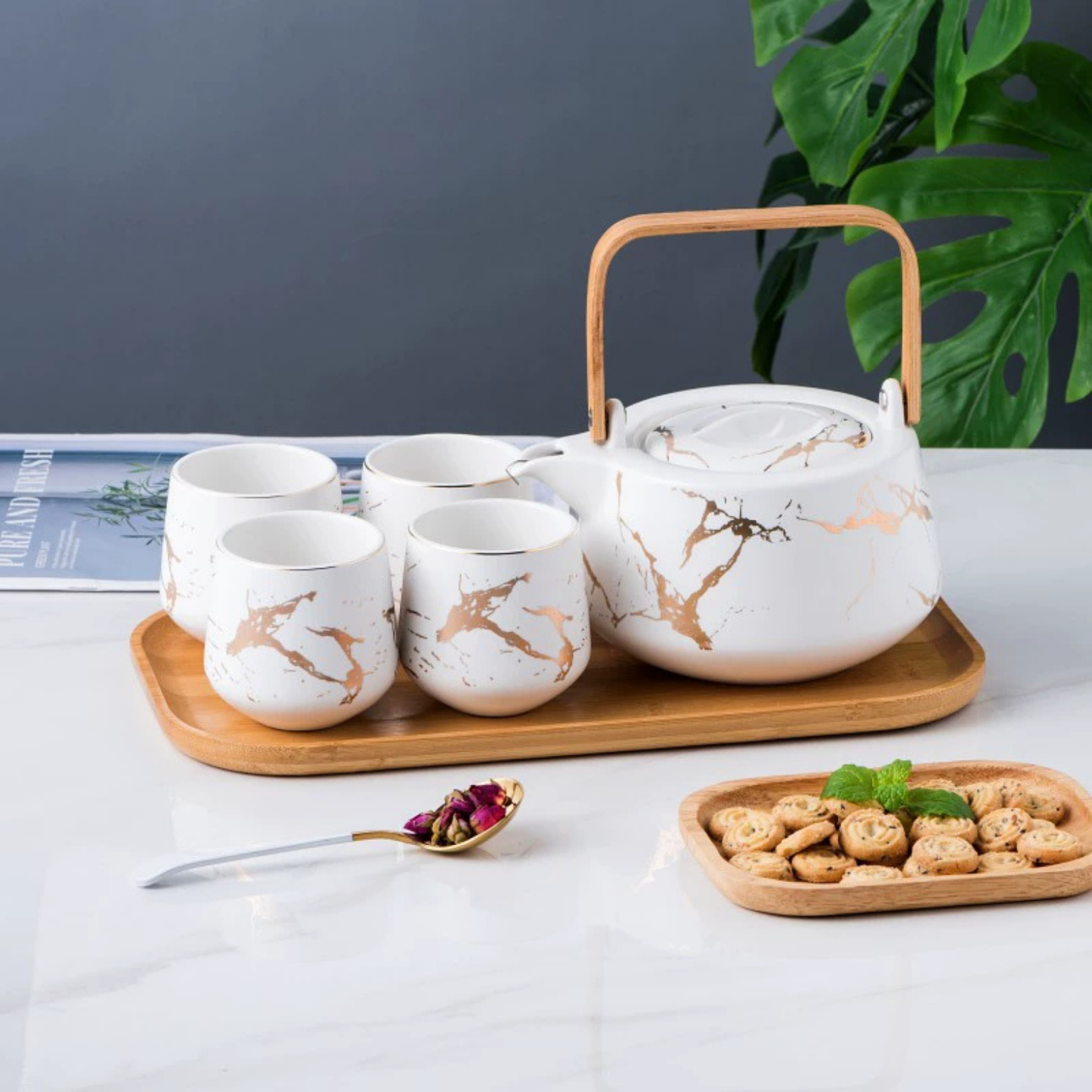 Service à thé en Porcelaine - Set complet - Skadi