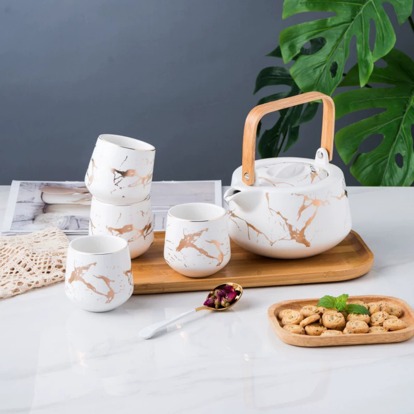 Service à thé en Porcelaine - Set complet - Skadi