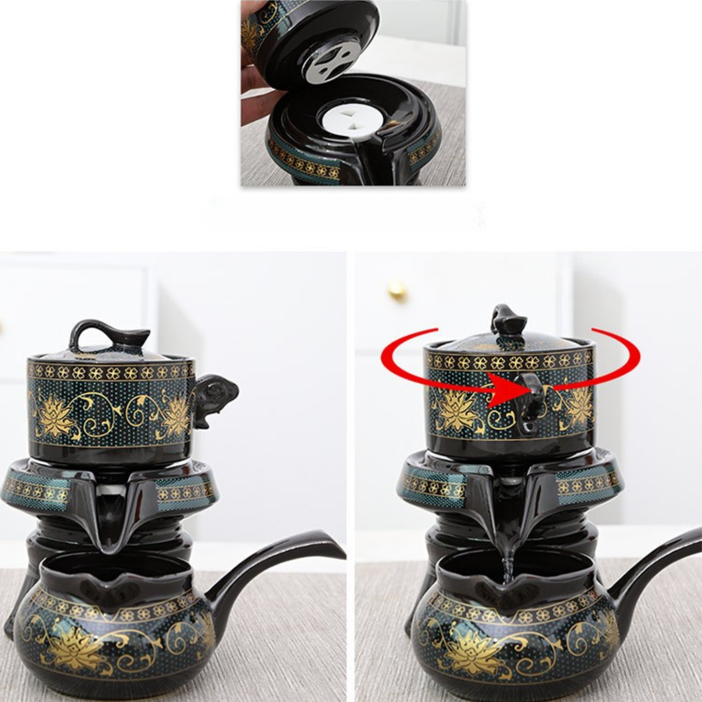 Service à thé Chinois - Set complet - Lotus Éternel
