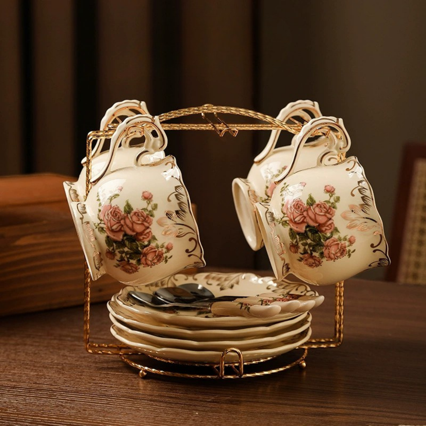 Service à thé Anglais en Porcelaine Set complet - Lady Eloise