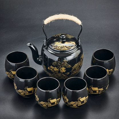 Service à thé Japonais - Set complet - Kurohana