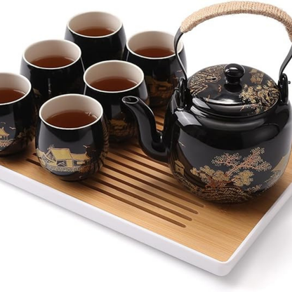 Service à thé Japonais - Set complet - Kurohana