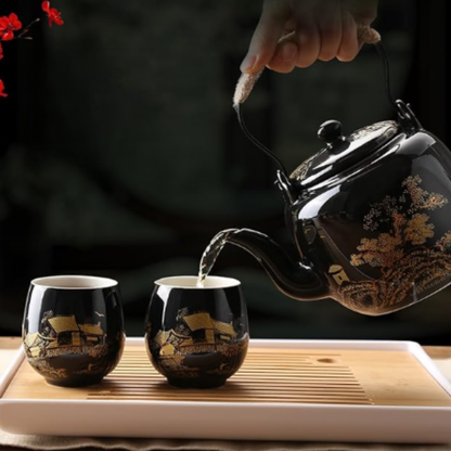 Service à thé Japonais - Set complet - Kurohana