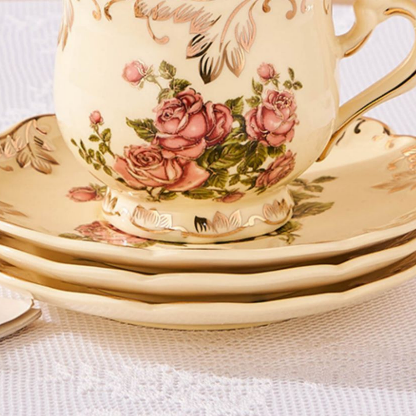 Service à thé Anglais en Porcelaine Set complet - Lady Eloise