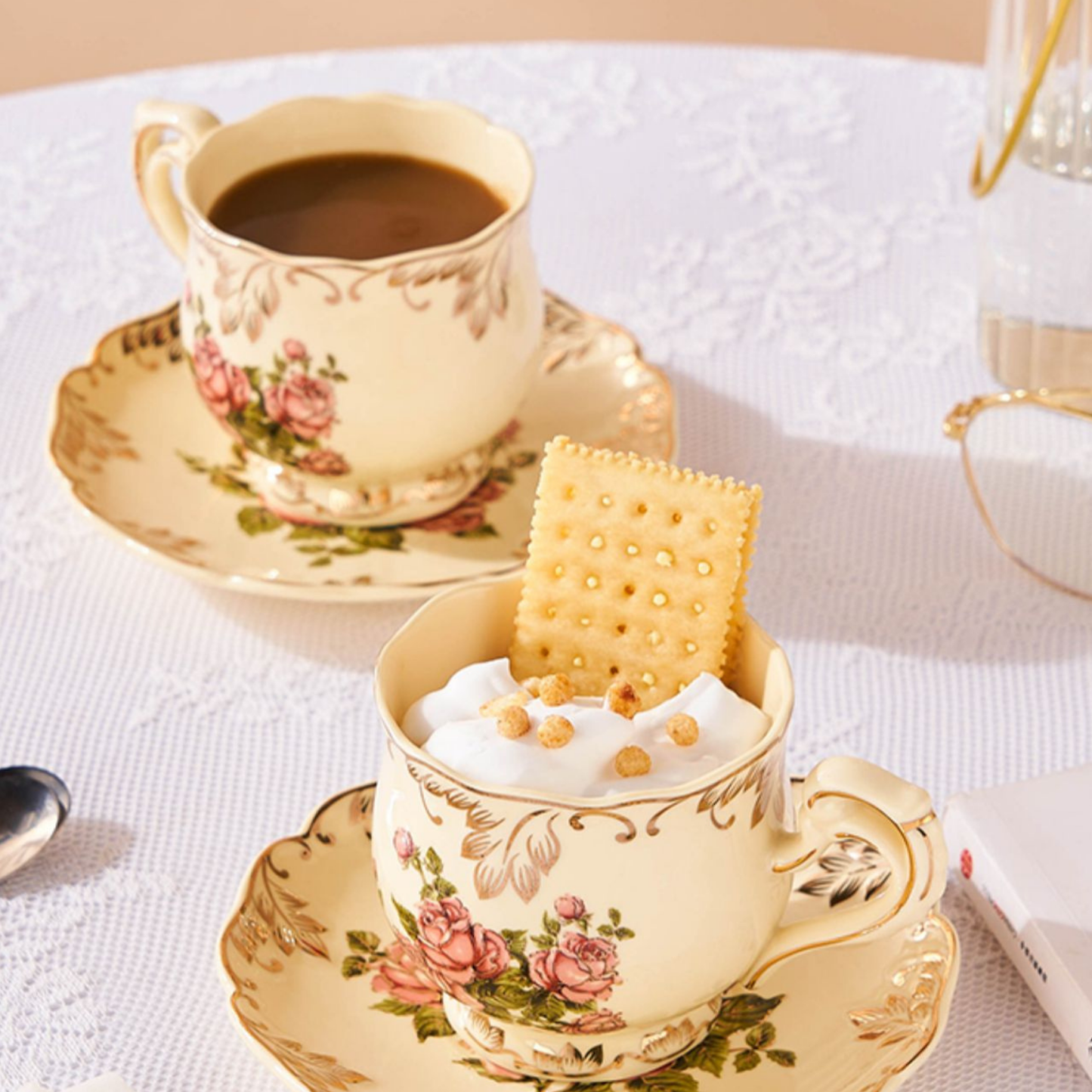 Service à thé Anglais en Porcelaine Set complet - Lady Eloise