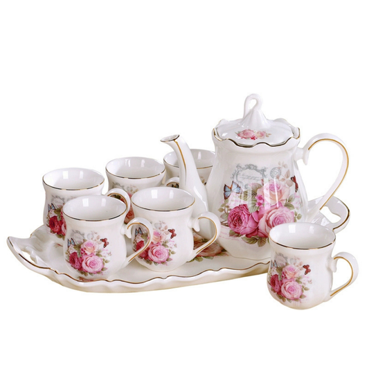 Service à thé Anglais en Porcelaine Set complet - Lady Violet