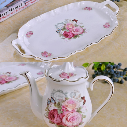 Service à thé Anglais en Porcelaine Set complet - Lady Violet