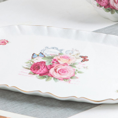 Service à thé Anglais en Porcelaine Set complet - Lady Violet