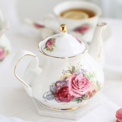 Théière en Porcelaine Anglaise "Fiora"